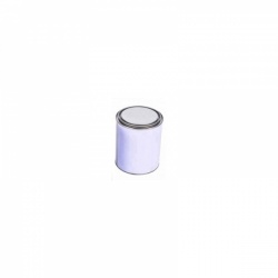 500ml Lever Lid Tin White/Plain with Lid